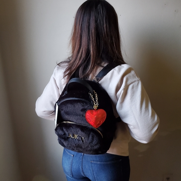 Juicy Couture Faux Fur Backpack - Picture 8 of 9
